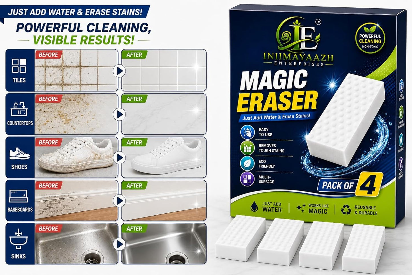 Magic Eraser Sponge for Walls