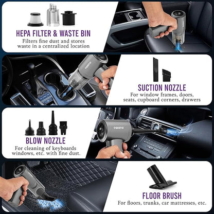 3 in 1 Portable Car Vacuum Cleaner with Blower