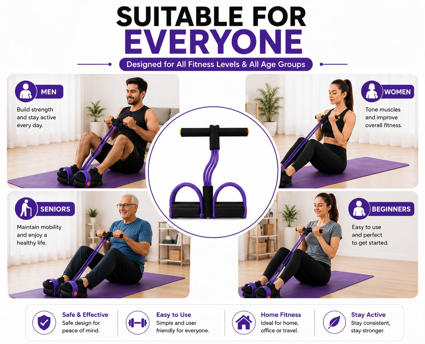 Yoga Pedal Puller Resistance Band Fitness Equipments