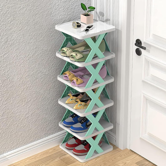 6 Tier Collapsible Shoe Rack [Multicolour]
