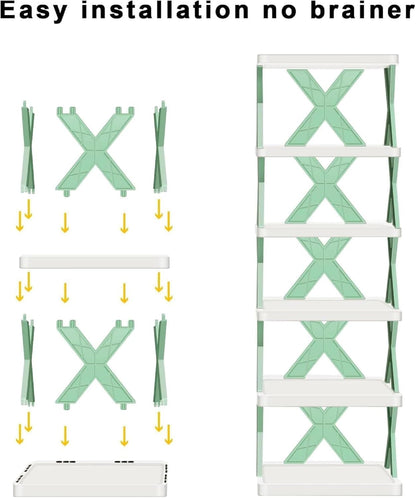 6 Tier Collapsible Shoe Rack [Multicolour]