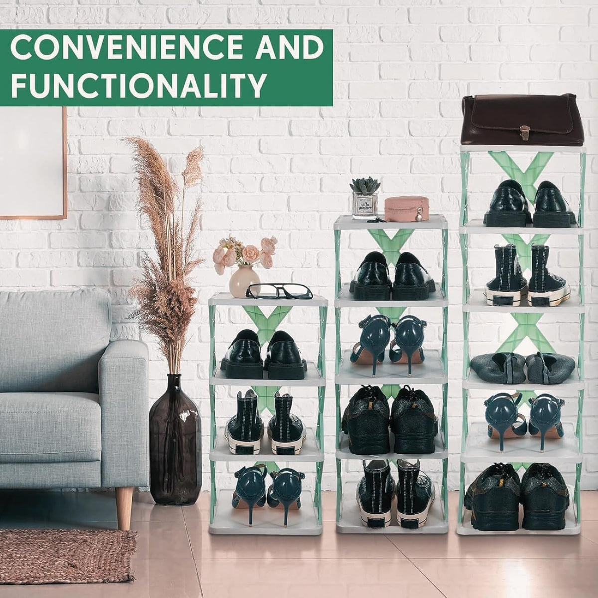 6 Tier Collapsible Shoe Rack [Multicolour]